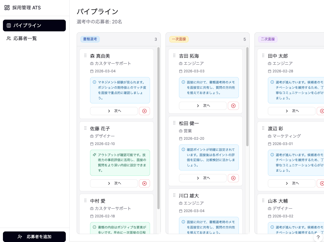 採用管理ATS